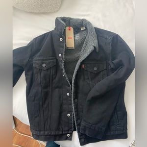 Levi’s mens nwt black sherpa jacket